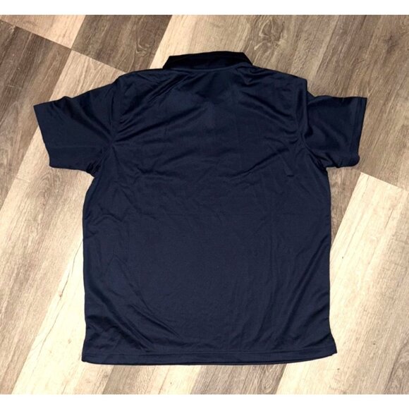 UltraClub Cool & Dry Navy Polo Shirt M  Ladies 100% Polyester - Picture 4 of 6